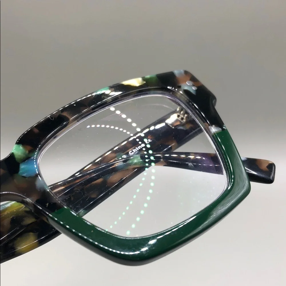 Warby Parker Sonia Aventurine Tortoise Fade Square Glasses Frames UNISEX